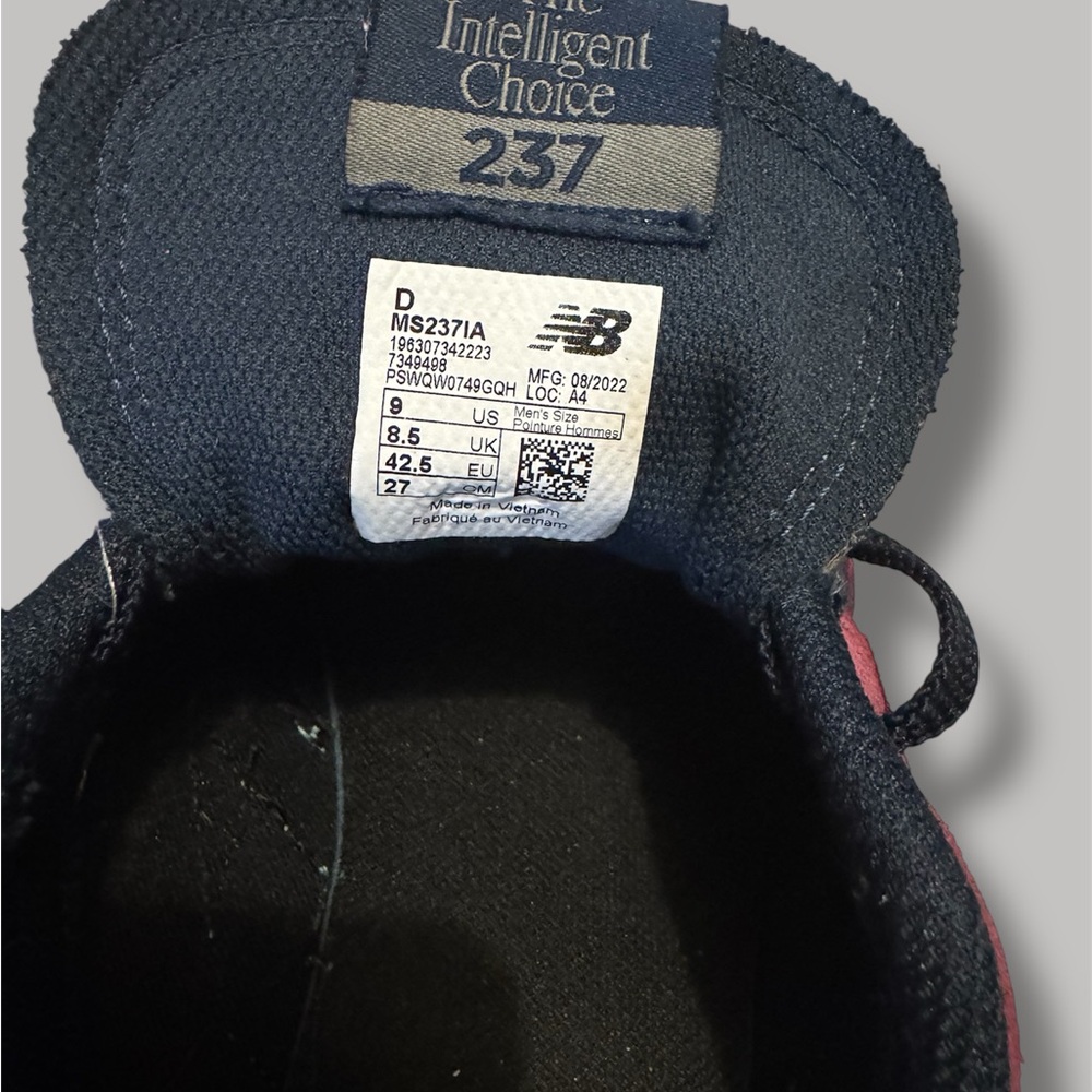 New Balance 237 Raisin Jade Size 9 No Box - Picture 5 of 8